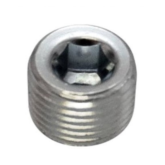 Vibrant Weld Bung EGT 1/8in NPT Male Plug Zinc Plated Mild Steel