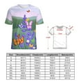 thumbnail image 2 of Lavender T-Shirt O Neck Oversize T-Shirts Short Sleeve Classic Tees Women Summer Graphic Tops, 2 of 5
