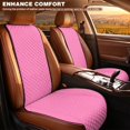 thumbnail image 4 of Uorisanigo Pink Car Seat Covers 2 Pack Front Automotive Seat Protector Durable Non‑Slip Polyester Car Seat Mats Removable Automotive Accessories Universal for Sedan SUV Truck Van, 4 of 7