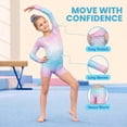 thumbnail image 4 of Leotards for Girls Gymnastics,Long Sleeve Sparkly Dance Biketards with Shorts Ballet Tumbling Outfit for5-10 Years, 4 of 13