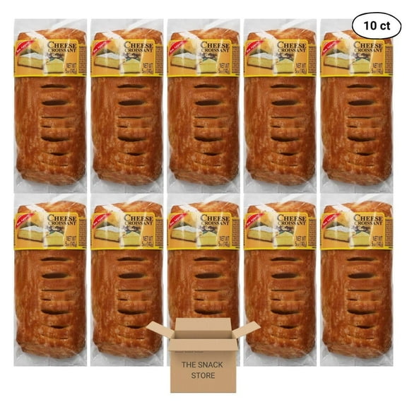 The Snack Store Bundle Bon Appetit Cheese Croissant, Pack of 10 (5 oz)