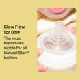thumbnail image 4 of Natural Start Baby Bottle Nipples, Breast-Like for A Natural Latch, Anti-Colic Valve, Soft Silicone, Slow Flow, 0+ Months, Pack of 2, 4 of 8