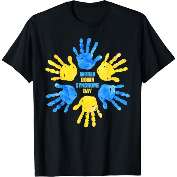 World Down Syndrome Day Love Every Chromosome Boys Girls T-Shirt men and women can wear, black, white, gifts