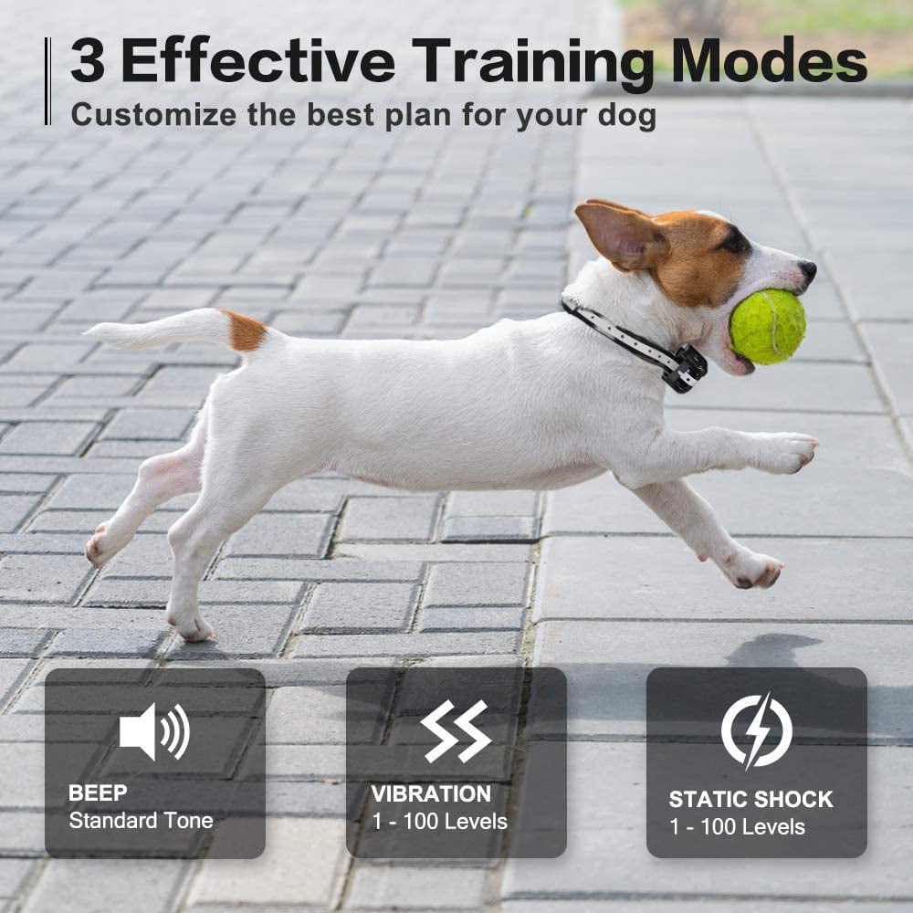 IGUOHAO Shock Collar for Dogs with Remote Dog Training Collar with 3 Modes Beep Vibration Shock Waterproof Rechargeable Remote Electric Collar Adjustable 100 Level for Large Medium Small Dogs Walmart....