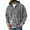 39#Gray, variant on Men's Half Zip Denim Hoodie Pullover Sweatshirt Jean Jacket with Pocket Navy 2XL