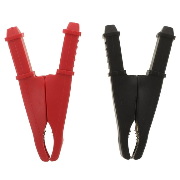 HOMEMAXS 2 Pcs Battery Clamp Alligator Test Clips Electrical Clamps