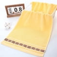 thumbnail image 5 of All Cotton Household Towel, Soft Absorbent Solid Color Large Hand Towel for Men and Women, Elegant Bathroom Decor Gift Set Towel, 29.1"x13.4", AKLJWH, 5 of 8