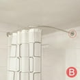 thumbnail image 3 of YWMJZEU 304 Stainless Steel Extendable L Shape Corner Shower Curtain Rod Bracket (Sliver 70-95 X 90-130CM, 3 of 7