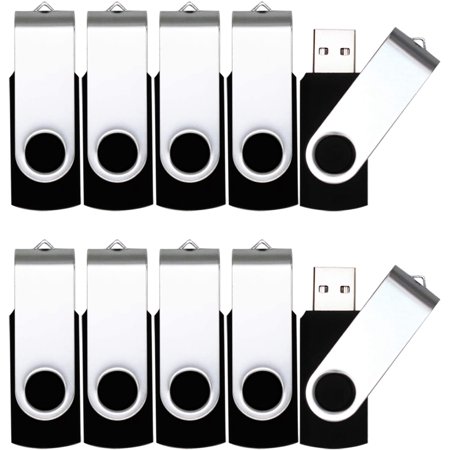 Usb Flash Drive 4gb 10 Pack Usb 2 0 Thumb Drive Jump Drive Bulk Memory Sticks Zip Drives Swivel Keychain Design 10 Walmart Canada