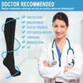 thumbnail image 6 of 1 Pairs Zipper Copper Compression Socks for Women & Men Circulation 15-20 mmhg - Better Blood Flow, Swelling, Best Support for Medical, Running, Nursing, 6 of 7