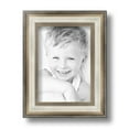 thumbnail image 2 of ArtToFrames 5" x 7" Antique Silver Panel Picture Frame, 5x7 inch Silver Wood Poster Frame (WOM-4760), 2 of 7