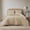 Natural, variant on Lina 3 piece Comforter Set, Chambray, Double/Queen
