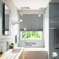 thumbnail image 4 of Chicology Cordless Faux Wood Blinds, Gray Textured (2" Slat), 71"W X 72"H, 4 of 8