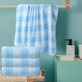 thumbnail image 6 of Towels For Bathroom Large Checkered Corals Fleece Quickly Drying Towel And Highly Absorbent Soft Warm And Comfortable Washcloths, 6 of 6