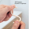 thumbnail image 3 of Plastic Shower Curtain Rings, 24 Pcs Beige Shower Curtain Rings, Shower Curtain Hooks Rings, Plastic Shower Curtain Hooks for Bathroom Shower Rod, Cream Shower Hooks for Shower Curtain, 3 of 5