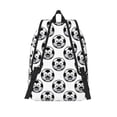thumbnail image 2 of Lsque Happy Soccer Pattern Canvas Daypack, Durable Backpack, High-quality Versatile Backpack,Vintage Compact Backpack-Small, 2 of 6