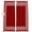 White Red, variant on Sage Green Greek Key Blackout Curtains for Bedroom/Living Room, Pinch Pleated Black Out Curtains, Geometric Greece Ancient Farmhouse Geo Room Darkening Window Drapes with Hooks 2 Panels, 39"x70"
