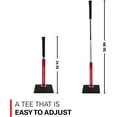 thumbnail image 4 of Rukket Baseball & Softball Batting Tee, Portable & Heavy Duty Practice Tees for Indoor & Outdoor, Adjustable with Carry Bag, 4 of 7