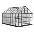thumbnail image 4 of 10ft x 16ft, Walk-In Polycarbonate Greenhouse with 4 Adjustable Roof Vents, Aluminum Frame, 4 of 7