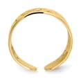 thumbnail image 5 of Auriga Fine Jewelry 14K Yellow Gold Diamond-cut X and Heart Toe Ringfor Women, 5 of 6