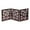 Brown Leaf, variant on Etna Freestanding Wood Pet Gate 3-Panel Tri Fold Dog Fence - 48" Wide