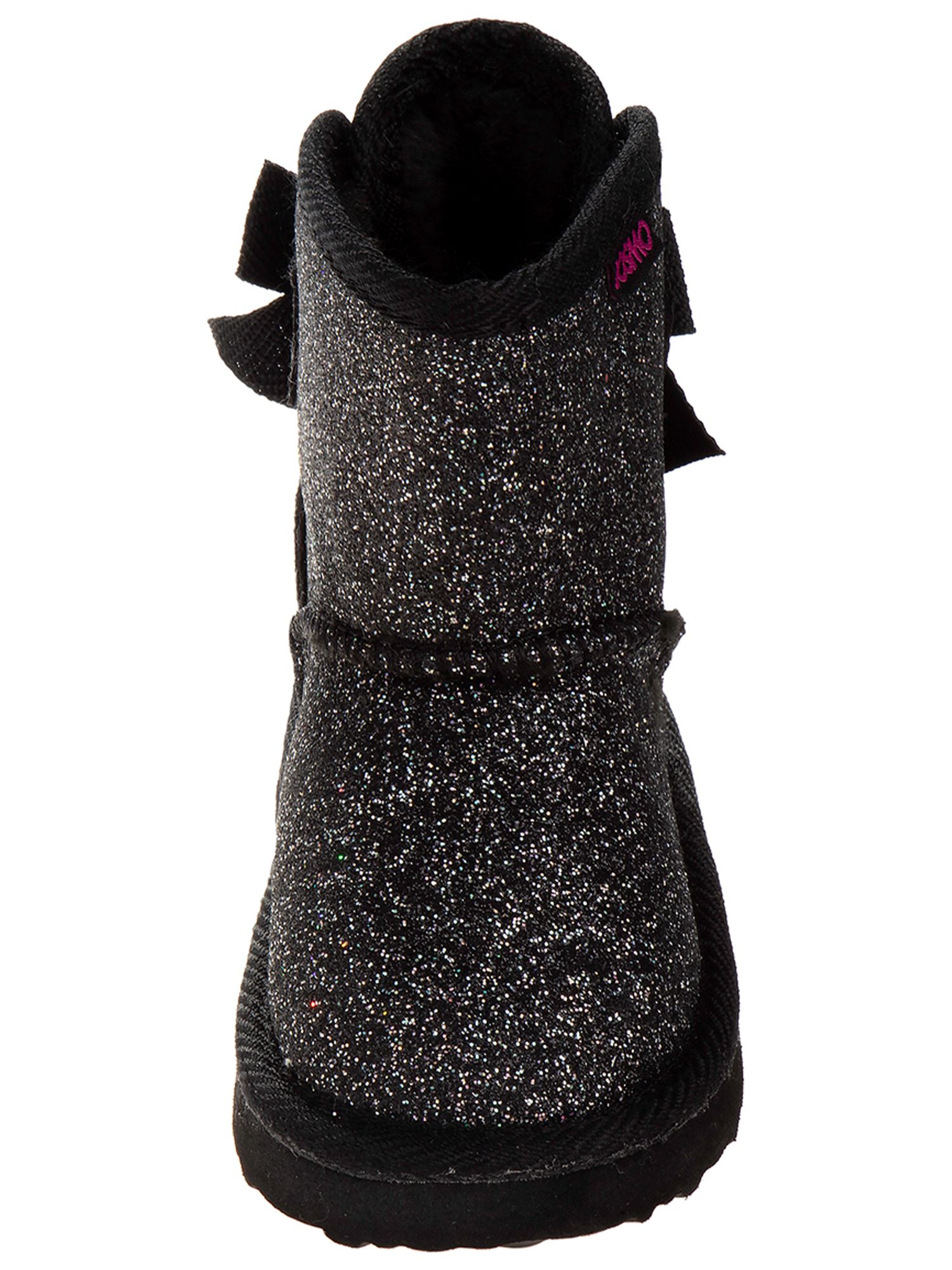 Josmo Glitter & Bows Faux Shearling Ankle Boot (Toddler Girls) - image 5 of 5
