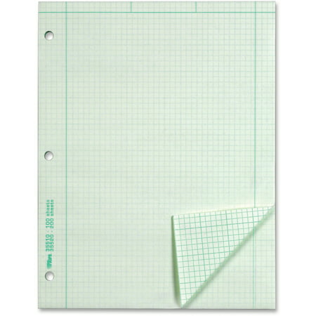 TOPS, TOP35510, Green Tint Engineering Computation Pad - Letter, 1