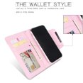 thumbnail image 3 of iphone 6 plus leather wallet case wide buckle separable pink case, 3 of 7