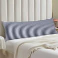 thumbnail image 5 of Striped Body Pillow Cover White and Navy Blue Stripe Long Pillowcase with Zipper White and Dark Blue Stripes Printed Pillow Covers Decorative Bedding Pillow Case for Bed,Couch, 20"x54", 5 of 5