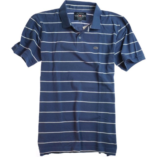 Ecko Unltd. Polo de rugby Deal It para hombre, azul, grande