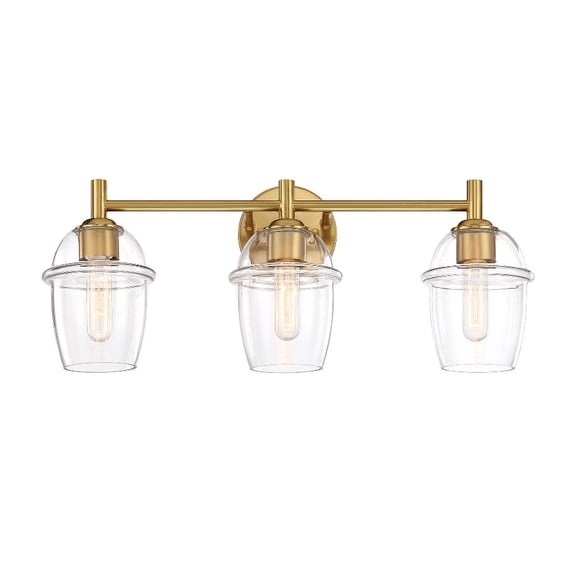 D310M-3B-BG Designers Fountain Summer Jazz - 3 Light Bath Vanity-10 Inch Tall and 24 Inch Wide-Brushed Gold Finish