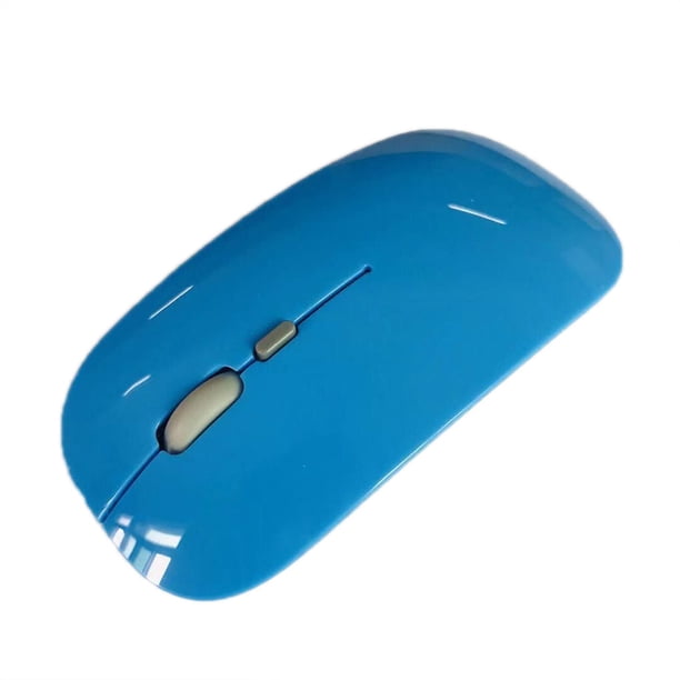 Seitruly Ratón inalámbrico recargable KOGOTA, receptor USB, ahorro de energía, silencioso, para escritorio, portátil, ordenador, ratón para juegos Computadoras y accesorios azul
