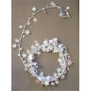 Party Deco 04949 25 ft. Iridescent White Star Wire Garland - Pack of 12