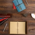 thumbnail image 4 of Leather Writing Journal Notebook Travel Writing Retro Pendants Classic Embossed Vintage Leather Notebook Creative Gifts, 4 of 9