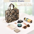 thumbnail image 5 of FORMRS Womens Corduroy Tote Bag Crossbody Shoulder Handbag with Pocket, Metallic Flower, 5 of 7