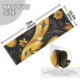 thumbnail image 3 of Gold Modern Art Deco Bedroom Runner Rug 2'x 6' Non Slip Carpet Indoor Home Area Rug Living Room, 3 of 8