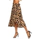 thumbnail image 4 of Falda de leopardo boho para mujer Faldas midi de playa de verano divididas altas y bajas,Café,XL LD.LDQZL Ropa, 4 of 6