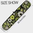 thumbnail image 3 of Yayeee Double Oven Mitt Kitchen Heat Resistant Baking 35" x7" Quilted Glove, Green Flower Pattern, 3 of 6