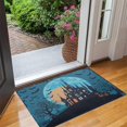 thumbnail image 2 of Happy Halloween Door Mat Decorations Pumpkin Skull Bat Spider Welcome Mat Plain for Door Kitchen Bathroom Bedroom Crystal Velvet 30x17 Inches, 2 of 7