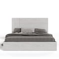 thumbnail image 3 of Benjara Noe Zid Queen Size Platform Bed- Panel Headboard- White Finish- Modern, 3 of 6
