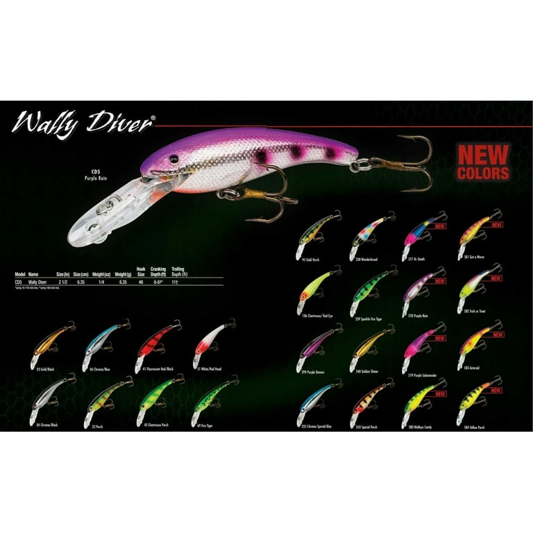Cotton Cordell Wally Diver Hard bait Purple Demon - Walmart.com