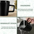 thumbnail image 5 of Vesteel Coffee Mugs Set of 6, 11oz Ceramic Coffee Cups with Handles for Men Women, Stoneware Mugs for Tea Latte, Housewarming Wedding Gifts, Matte Black, 5 of 9