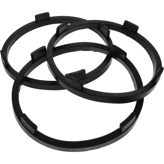 MLINS 3 Pcs Base Bass Drum Foot Pads Child 21.00X21.00X3.00CM Black