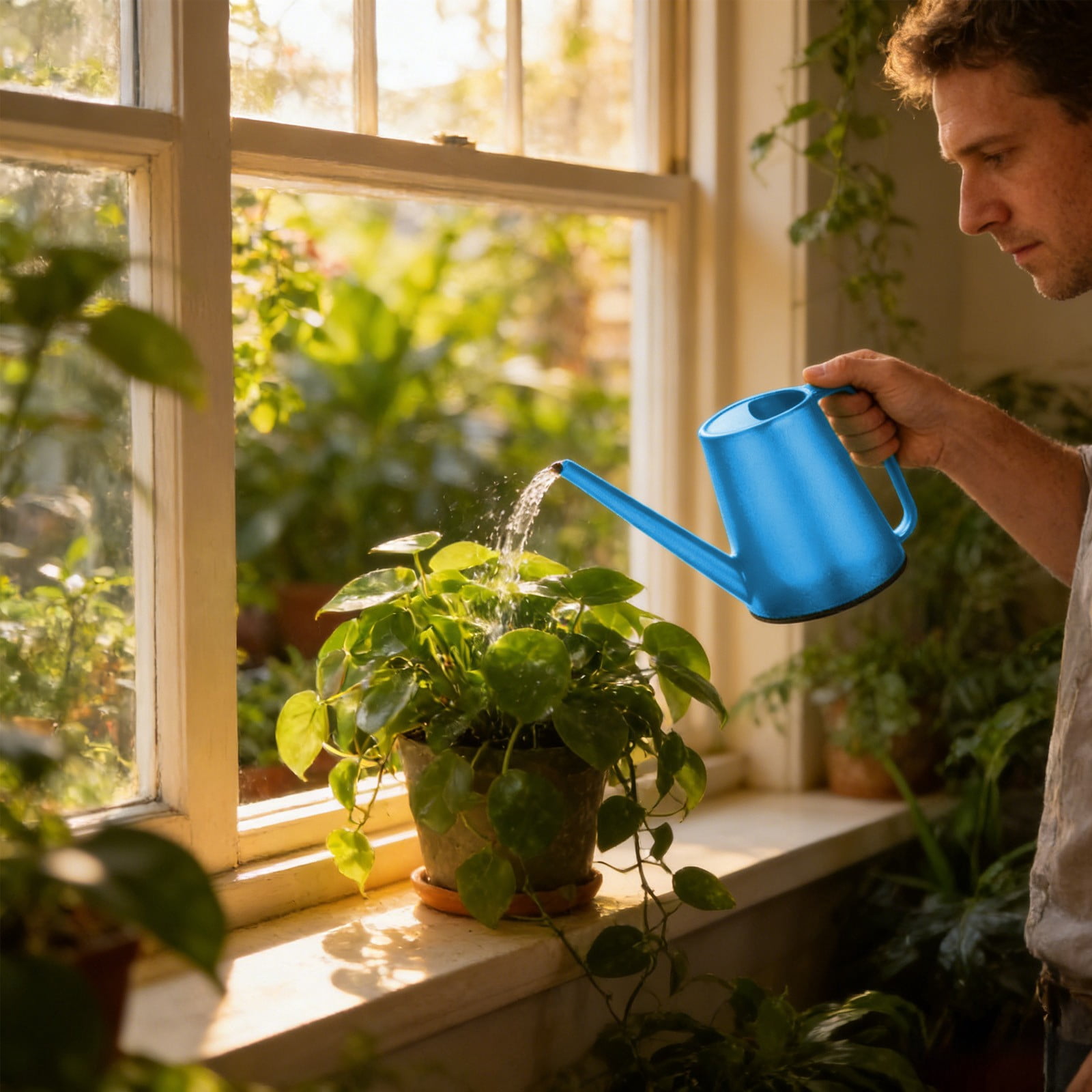 Lunxisen 4 Pcs Watering Can For Home Gardening Enthusiasts Long Spout Planter Care Indoor Outdoor Plant Watering Tool