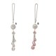 thumbnail image 5 of Accesorios de espejo de vista trasera Joyas colgante Joyas de acero inoxidable Rhinestone Charm Ornamento Decoraciones de automóvil Interior para mujeres Girls Blanco Inevent VI014324-01, 5 of 6