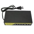 thumbnail image 2 of 6 Port POE Switch, 4 10/100mbps POE Ports, 2 10/100mbps UP Link Ports At 65W for IP Cameras WLAN Access Points, IP Phones, with Advanced Auto Sensing Algorithm, 2 of 7