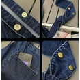thumbnail image 2 of Kukuzhu Unisex Denim Shoulder Bag Canvas Crossbody Bag for Women Men Knot Tote Bag Casual Aesthetic Messenger Bag Large Hobo Bag, 2 of 7