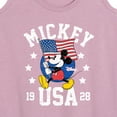thumbnail image 3 of Disney - Mickey Waving Flag Usa - Women's Racerback Tank Top, 3 of 5