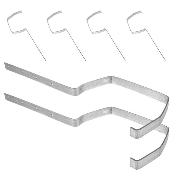 GOOHOCHY Soporte para canaletas (6 unidades): resistente, para techos, lluvia, para el flujo de agua, para aplicaciones domésticas e industriales, con estructura de hierro.