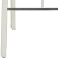 thumbnail image 5 of Safavieh  Mid-Century 30-inch Park White Leather Bar Stool (Set of 2) - 18.3" x 19.7" x 39.4", 5 of 5